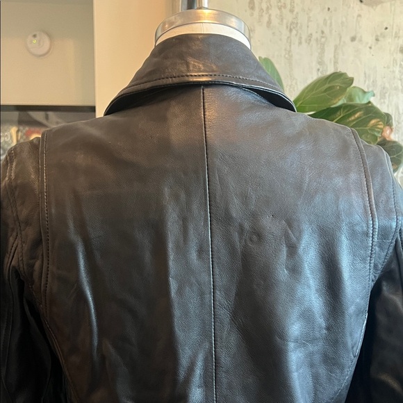 Guess Black Leather Moto Women's Jacket - Picture 7 of 11